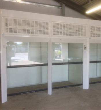 Double Fronted Walk-In Fume Cupboard